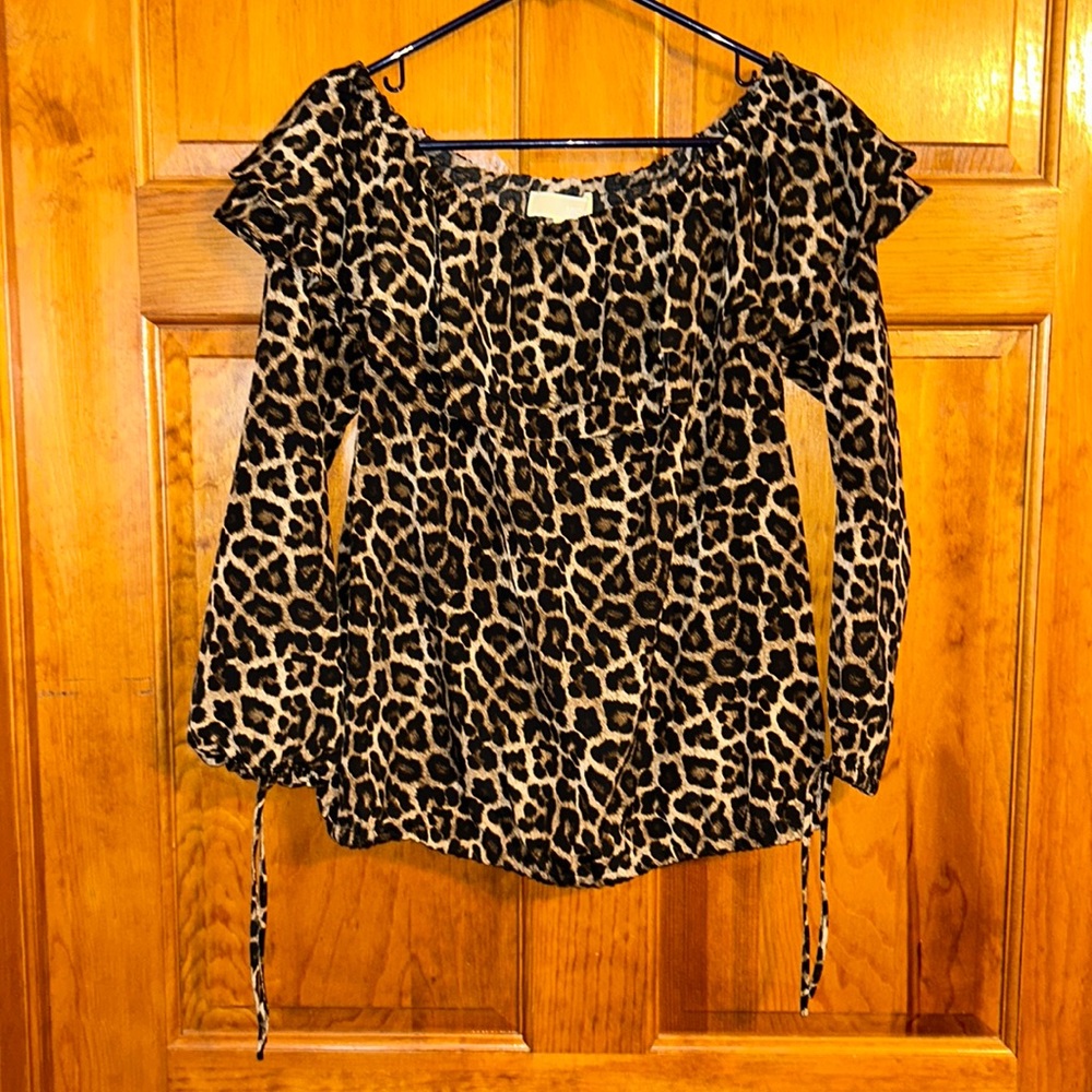 Micheal Micheal Kors cheetah print top Size Small-EUC